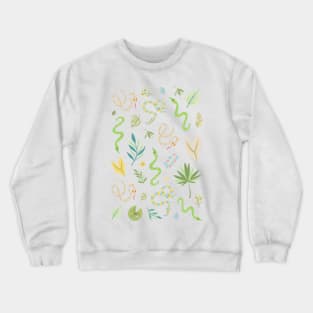 pastel muted color snake pattern Crewneck Sweatshirt